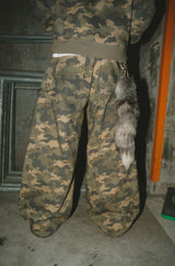 Tribal logo double knee sweat pants