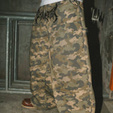 Tribal logo double knee sweat pants