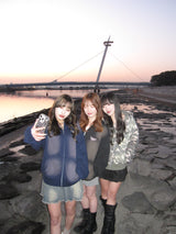 over dye universal logo zip hoodie