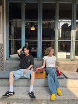 Clover logo studs ss tee