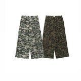 BU camouflage pattern baggy cargo pants