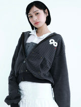 90 Logo Stripe 拉鍊連帽衫