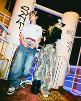 Double Knee Ballon Denim Pants