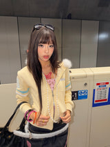 Waist-Defined Fur Zip Hoodie