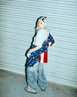 Double Knee Ballon Denim Pants