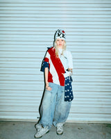 Double Knee Ballon Denim Pants