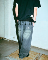 Double Knee Ballon Denim Pants