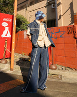 內在和平牛仔布寬鬆褲子