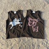 Assortment graphic sleeveless