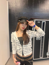 All Lettered Zip Hoodie