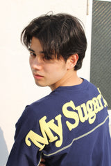 back print Baseball Tee