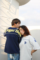 back print Baseball Tee