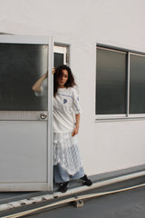 back print Baseball Tee