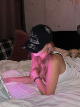 yung logo patchwork cap