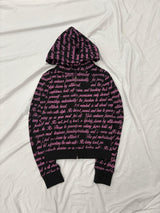 All Lettered Zip Hoodie