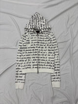 All Lettered Zip Hoodie
