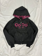 OG Logo Glitter Zip Hoodie