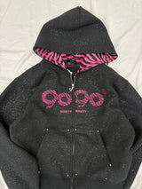 OG Logo Glitter Zip Hoodie