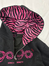 OG Logo Glitter Zip Hoodie