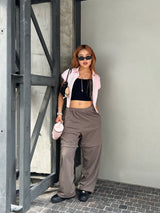 puff sleeve shirt set