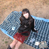 velours track half zip jacket