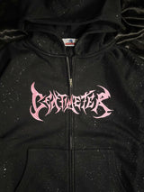 Glitter zip hoodie