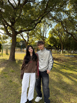 velours track half zip jacket