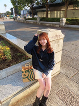 velours track half zip jacket