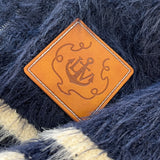 Sailor Collar Border Halfzip Knit