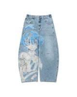 ×tomine Print Denim Pants