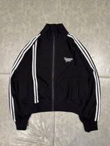 universal logo multi line thermal track jacket