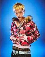 Thermal Assort Fur Zip Hoodie