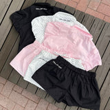 泡泡袖衬衫套装