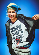 Bullet Logo Denim Zip Hoodie