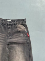 Bullet Logo Denim Buggy Pants