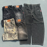 Bullet Logo Denim Buggy Pants