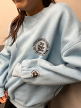 Side Zip Circle Logo Sweat