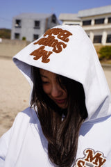 three line logo hoodie