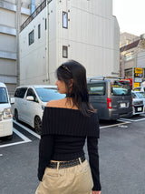 3WAY OFF SHOULDER KNIT