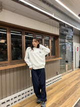 Side Zip Circle Logo Sweat