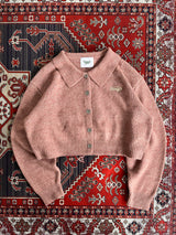 Yung logo knit cardigan