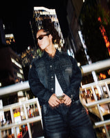 Bullet Logo Denim Short Jacket