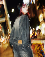 Bullet Logo Denim Short Jacket