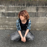 損壞原始Ombre S/S襯衫