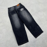 King Logo Damage Buggy Denim