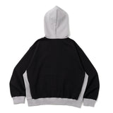 BU color blocked zip up hoodie