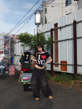 宽松过染牛仔布