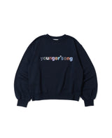 SC logo random patch crew neck sweat