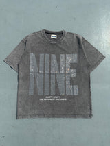 NINE Logo Rhinestone Tee