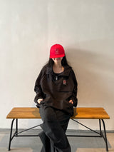 n 로고 라이트 Anorak 까마귀